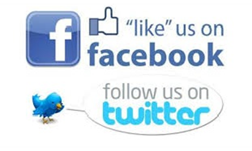 Follow us on Facebook and Twitter