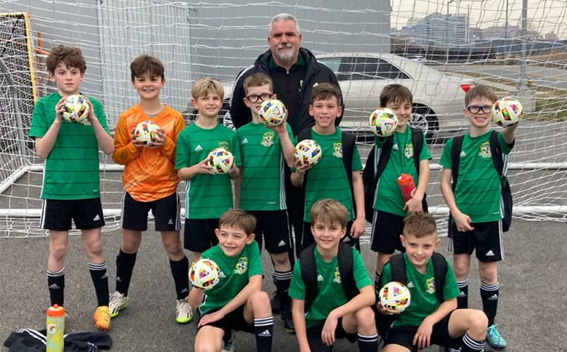 Dragons '14 (BU10) are Indoor Champs at Chase Fieldhouse League